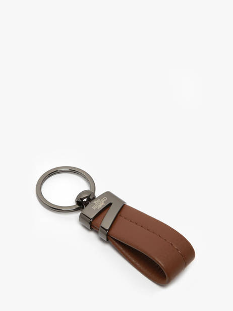 Keychain Leather Yves renard Brown foulonne 2328 other view 1