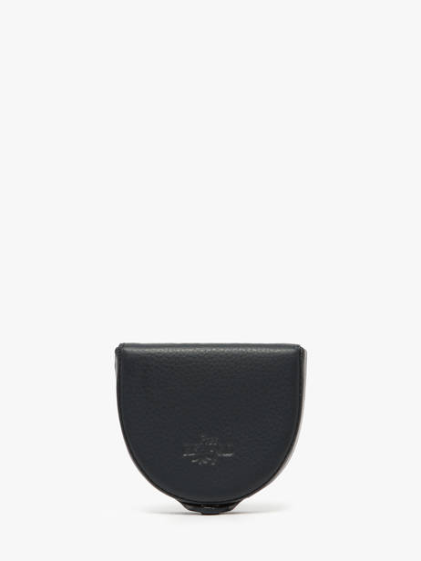 Coin Purse Leather Yves renard Blue foulonne 23816