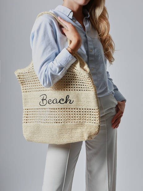 Sac Porté épaule Beach Papier Miniprix Beige beach Q637 vue secondaire 1