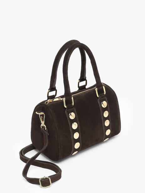 Sac à Main Velvet Cuir Milano Marron velvet VE25066 vue secondaire 2