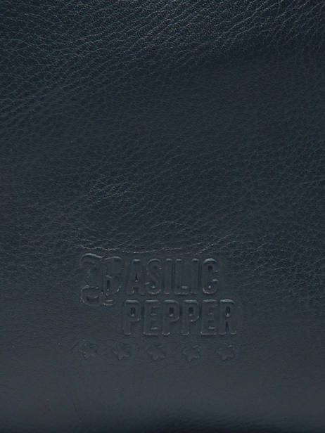 Sac Porté épaule Cow Cuir Basilic pepper Bleu cow BCOW84 vue secondaire 5