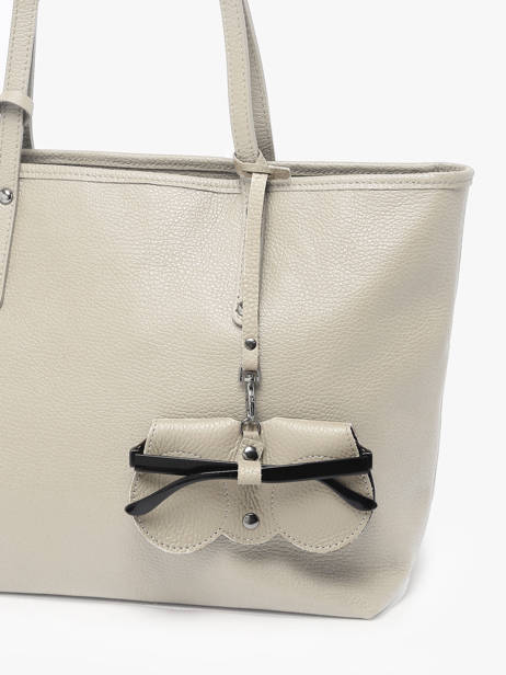 Sunglass Case Leather Milano Beige caviar CA25069 other view 2