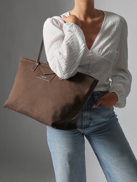 Sac Porté épaule Canvas Kba Lancaster Marron canvas kba 50 vue secondaire 1
