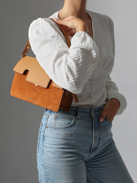 Sac Porté épaule La Suite Cuir Paul marius Orange la suite GABRISUI vue secondaire 1