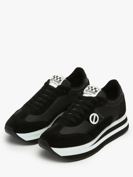 Platform Sneakers Flex M Jogger In Leather No name Black women IMN60415 other view 2