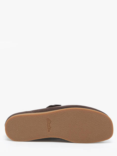 Mocassins Wallabee En Cuir Clarks Marron men 26178279 vue secondaire 5