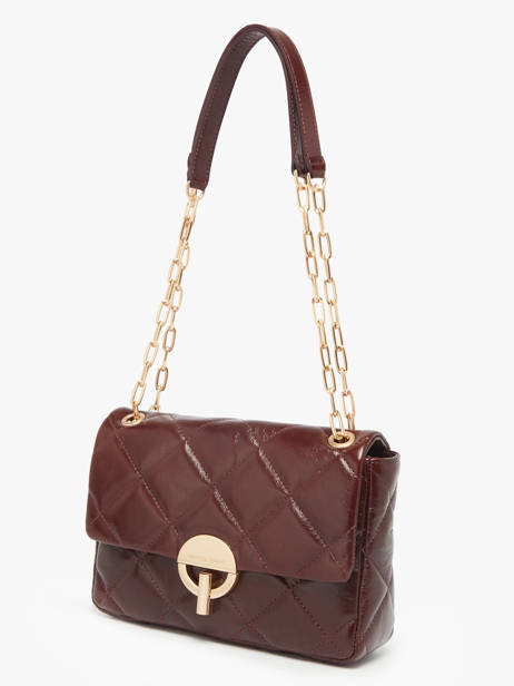 Large Quilted Leather Moon Shoulder Bag Vanessa bruno Brown moon 84V40329 other view 2