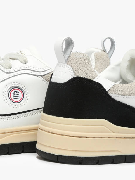 Sneakers La Vernaz In Leather Serge blanco Black men CHA2340P other view 3