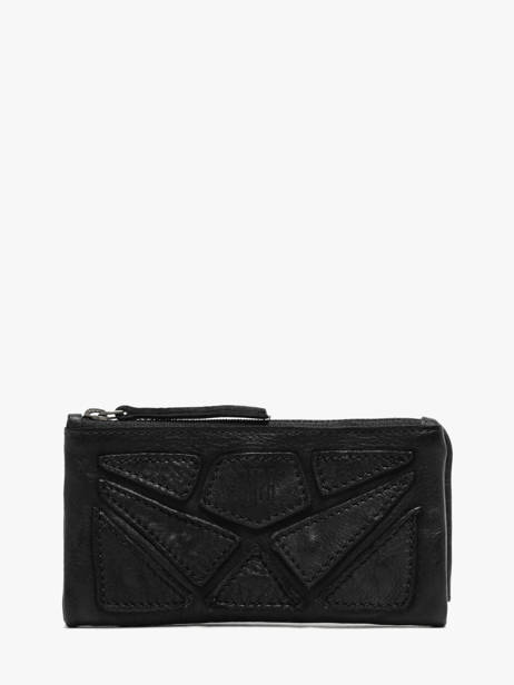 Wallet Leather Biba Black heritage DON4L