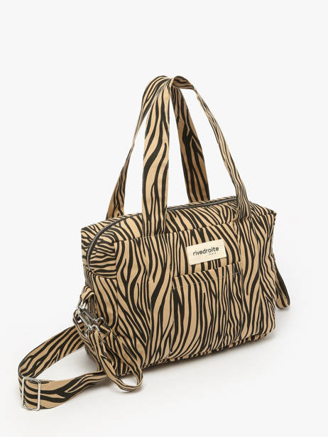 Recycled Cotton Mini Darcy Satchel Rivedroite Blue wild tribe MDARCWIL other view 2