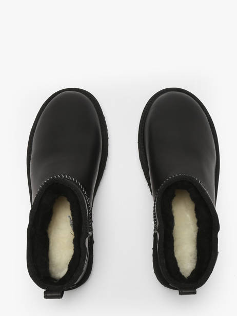 Boots In Leather Ugg Black women 1163490 other view 4