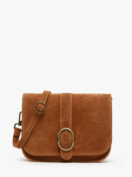 Shoulder Bag Velvet Leather Milano Brown velvet VE25063