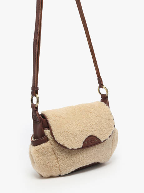 Crossbody Bag Vintage Leather Mila louise Beige vintage 35231TC other view 2