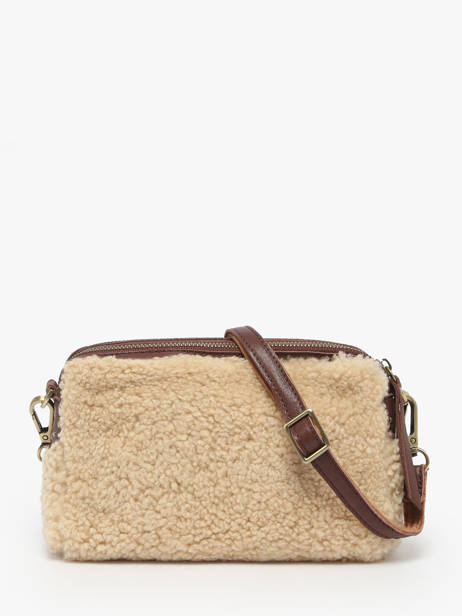 Crossbody Bag Vintage Leather Mila louise Beige vintage 23673XTC other view 3