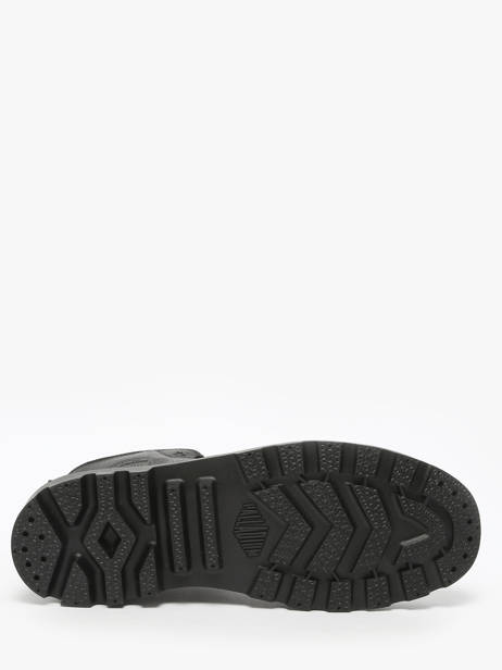 Bottines Pampa Zip En Cuir Palladium Noir men 76888008 vue secondaire 5