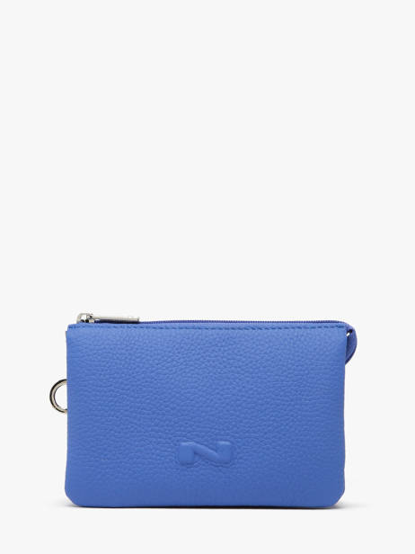 Trousse 2 Compartiments Cuir Nathan baume Bleu original n 283N