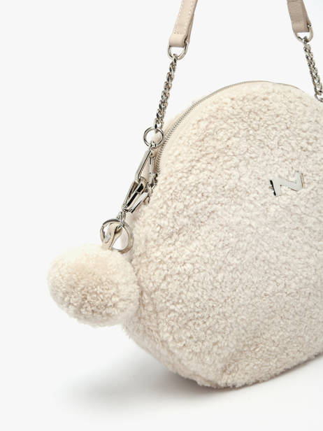 Shearling Pompom Keychain Nathan baume Beige nathan 200N other view 1