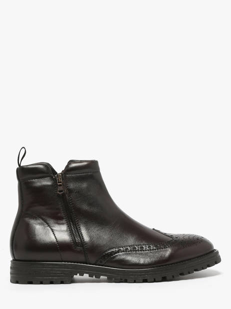 Bottines En Cuir Kost Marron men D