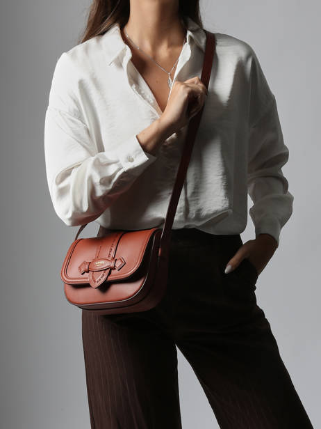 Sac Bandoulière Sienna Cuir Lancel Rouge sienna A13718 vue secondaire 1