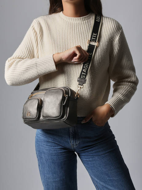 Shoulder Bag Pocket Lulu castagnette Silver pocket ZAHRA other view 1