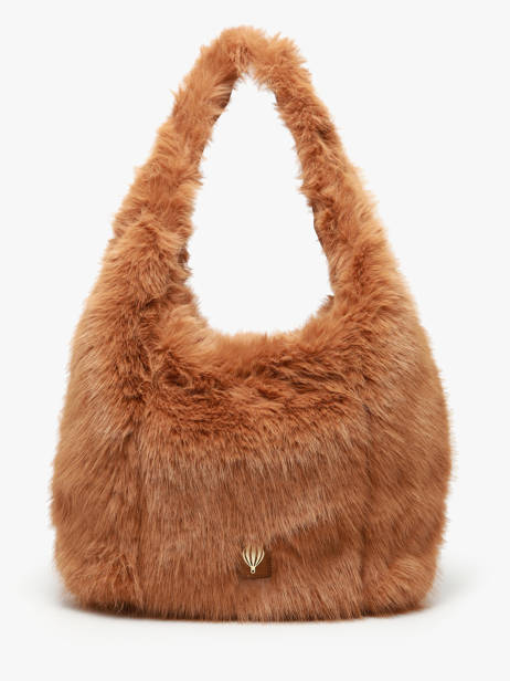 Shoulder Bag Doudou Fur Le voyage en panier Brown doudou AHP262