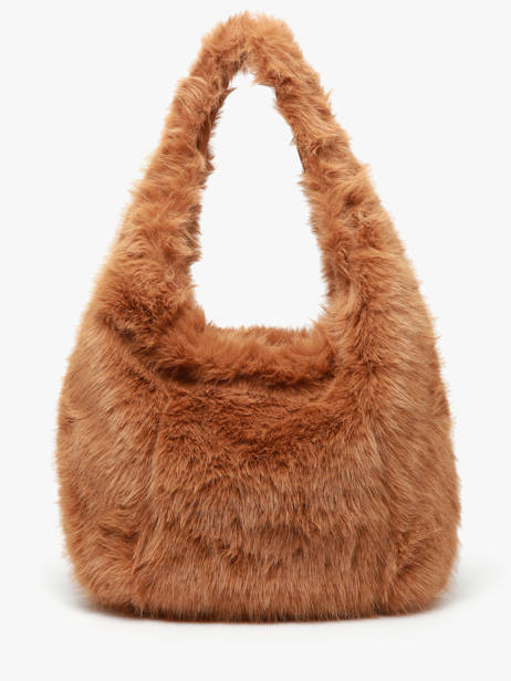 Shoulder Bag Doudou Fur Le voyage en panier Brown doudou AHP262 other view 4