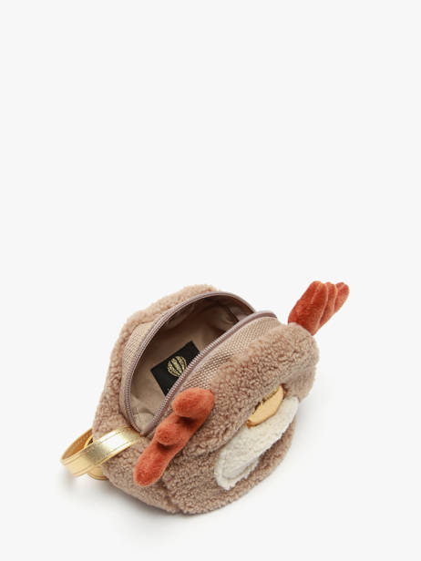 Kid's Crossbody Bag Rudolph Reindeer Le voyage en panier Brown kids AHP303 other view 2