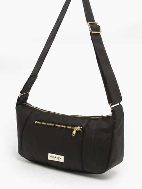 Shoulder Bag Charlito Waxed Cotton Rivedroite Black waxed CHARIWAX other view 2