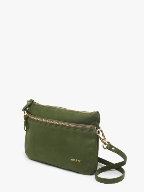 Leather Vicky Crossbody Bag Nat et nin Green vintage VICKY other view 2