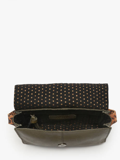 Sac Bandoulière June Cuir Pieces Vert june 17160060 vue secondaire 3