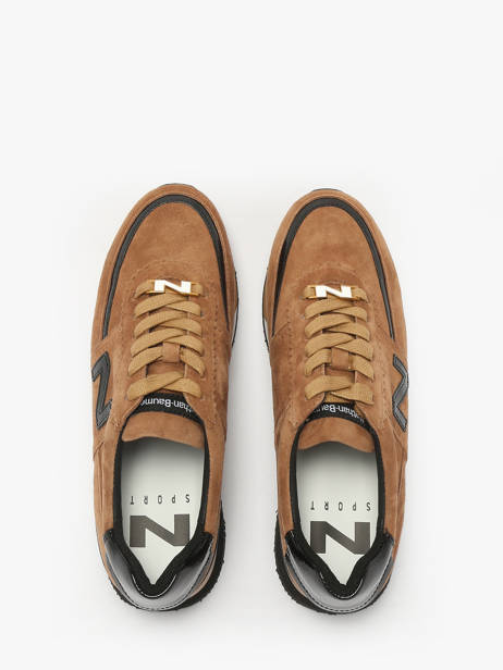 Sneakers In Leather Nathan baume Brown women 52NS1004 other view 3