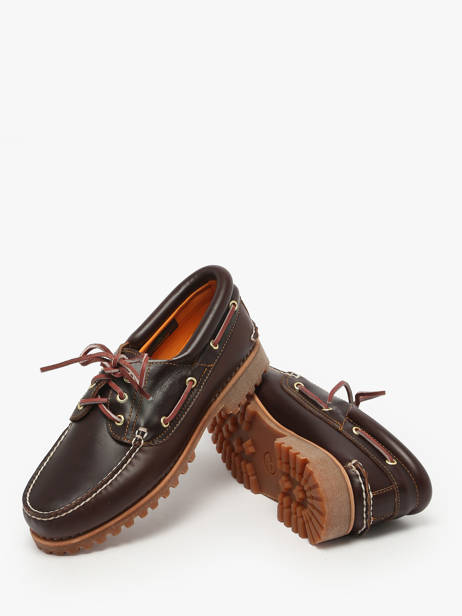 Boat Shoes In Leather Timberland Brown men 32141 other view 2