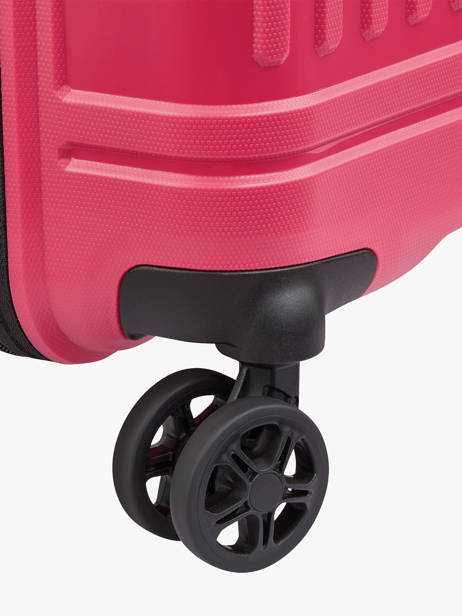 Expandable Cabin Luggage Delsey Pink lutece 3802801 other view 2