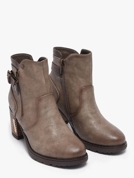 Heeled Boots Mustang Beige women M0182004 other view 1