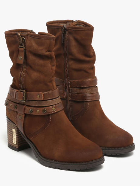 Heeled Boots Mustang Brown women M0182002 other view 1
