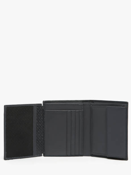 Wallet With Coin Purse Leather Hugo boss Blue grained HLO416N other view 2