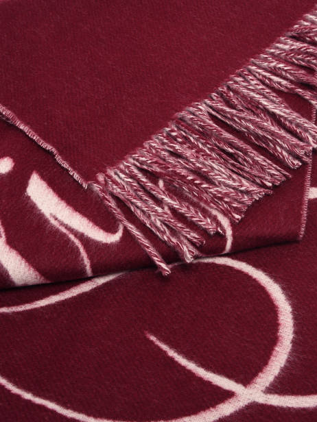 Scarf Tommy hilfiger Red tommy script logo AW17786 other view 1