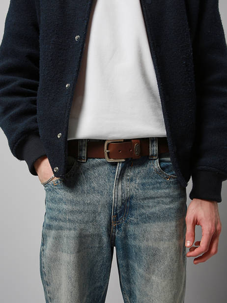 Ceinture Ajustable Von dutch Marron belt HERTS vue secondaire 1