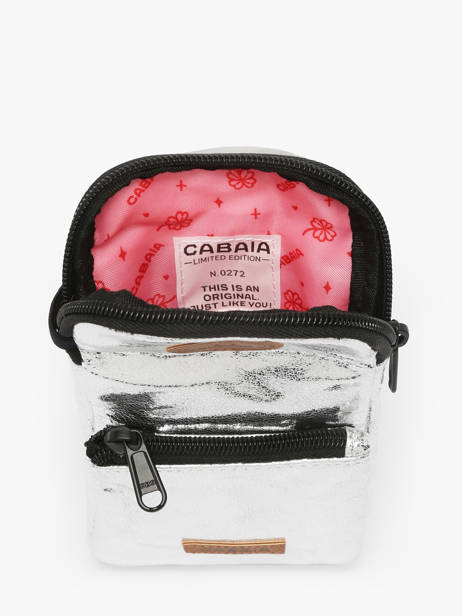 Sac Bandoulière Phone Bag Lucky Star Cabaia Argent lucky star STA vue secondaire 2