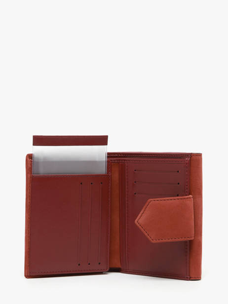 Wallet Leather Yves renard Orange nubuck 26682 other view 1