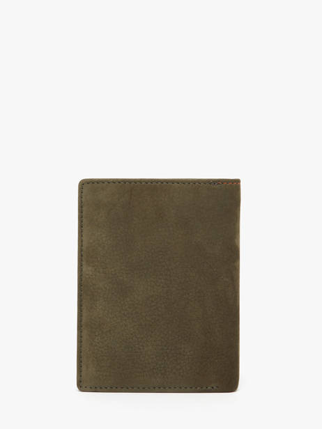 Wallet Leather Yves renard Green nubuck 26419 other view 3