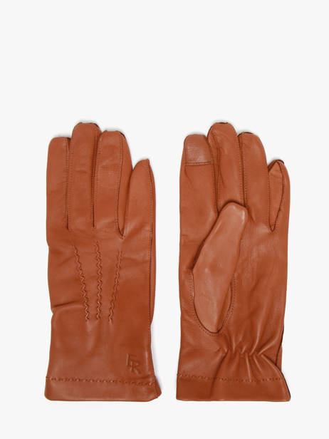 Men's Leather Gloves Etrier Brown accessoires EGLO602G