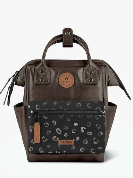 1 Compartment Backpack Cabaia Brown adventurer XS other view 2