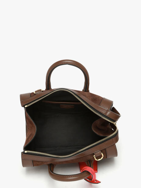 Suede Leather Mini Bcbg Bowling Bag Lancel Brown bcbg A13692 other view 3