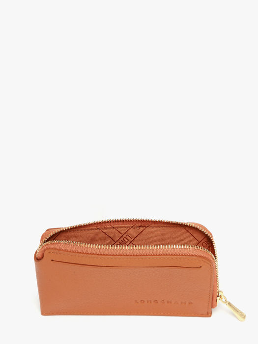 Longchamp Le foulonné Bill case / card case Brown