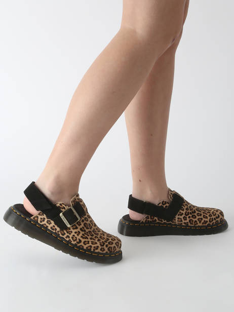 Slippers Jorge Iii In Leather Dr martens Black women 41088200 other view 3