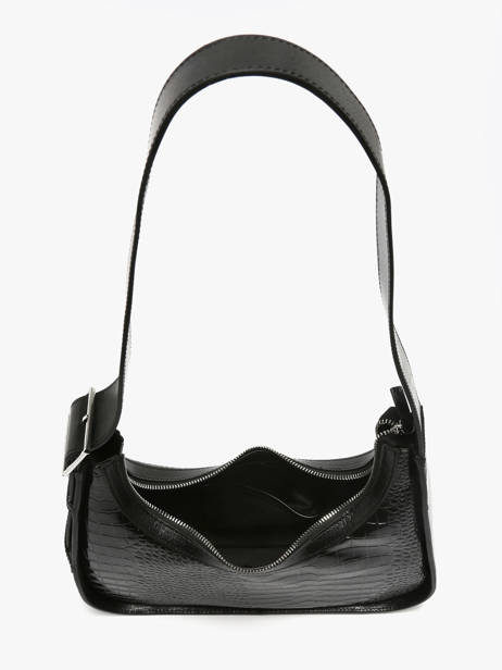 Sac Porté épaule Croco Vernis Paul marius Noir croco vernis VICTOCRV vue secondaire 2