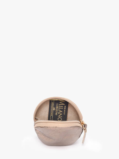 Porte Monnaie Nine Cuir Milano Marron nine NI21127 vue secondaire 1