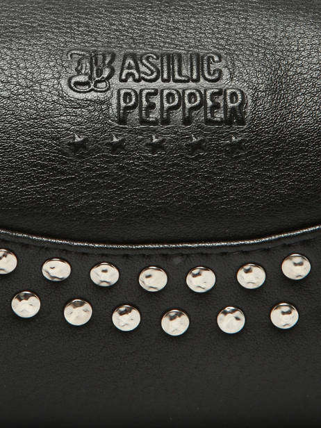 Sac Bandoulière Glam Cuir Basilic pepper Noir glam BGLA87 vue secondaire 5