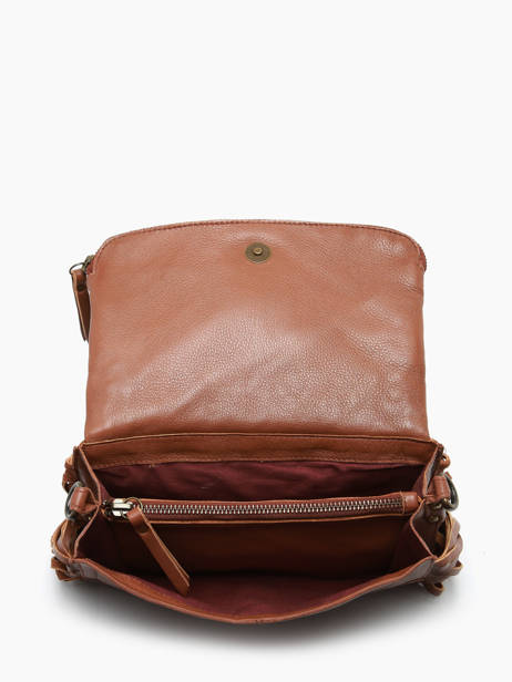 Sac Bandoulière Dakota Cuir Basilic pepper Marron dakota BDAK43 vue secondaire 3